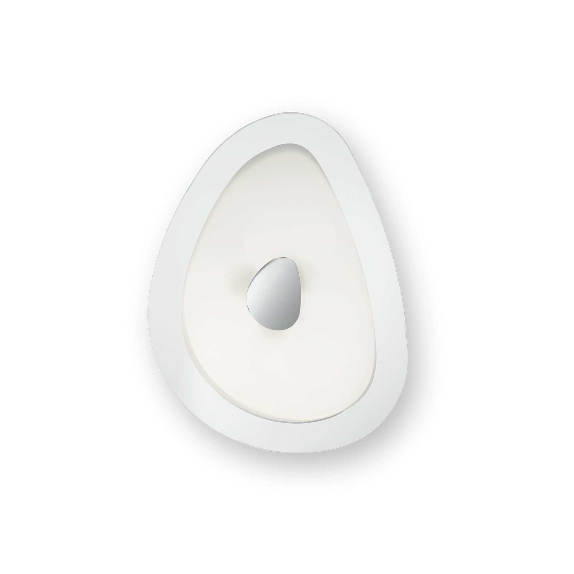 Ideal Lux Geko Wall Lamp, 2xE27, white-chrome