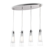 LED Chandelier, Premium, IdealLux Italy, KUKY SP4 TRASPARENTE