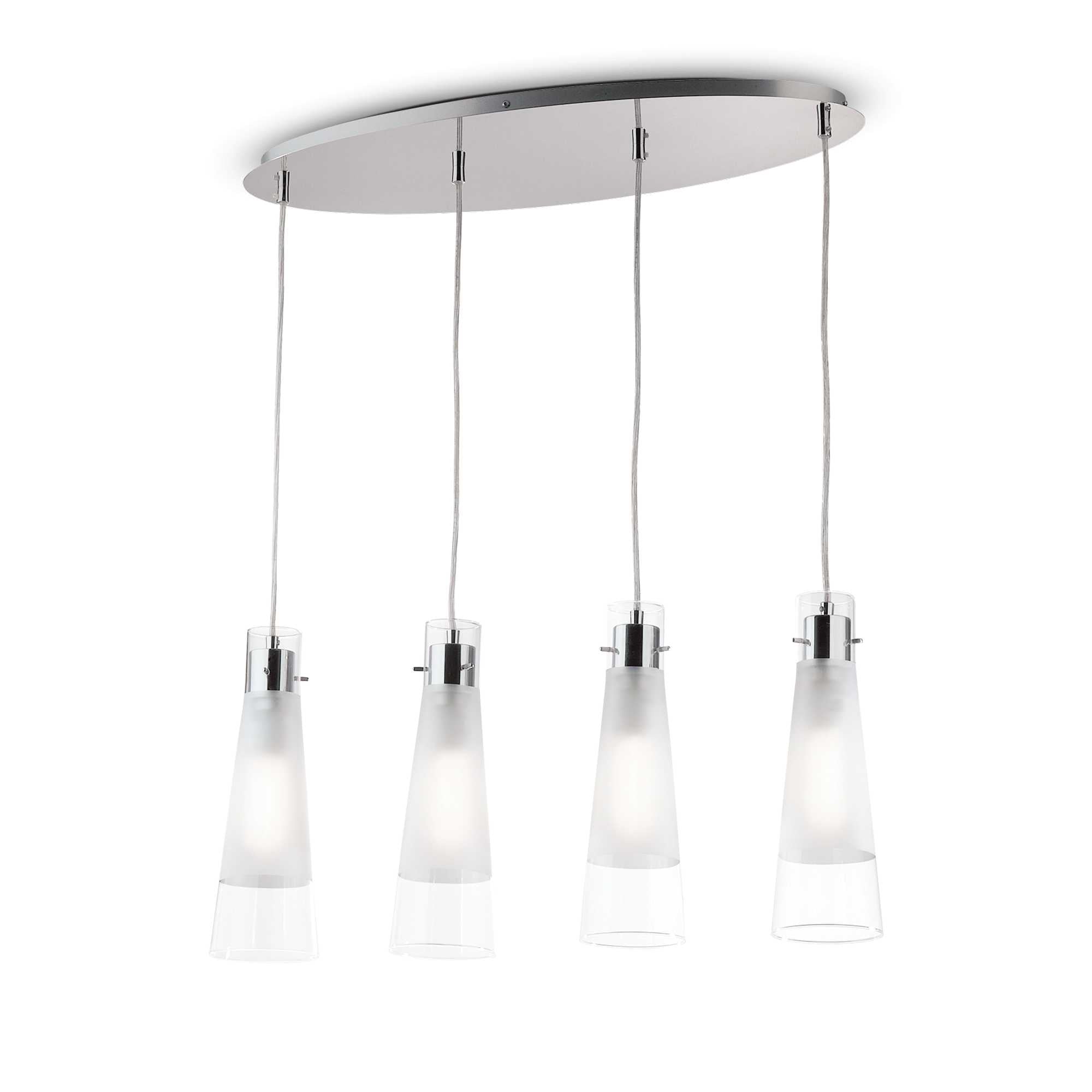 LED Chandelier, Premium, IdealLux Italy, KUKY SP4 TRASPARENTE