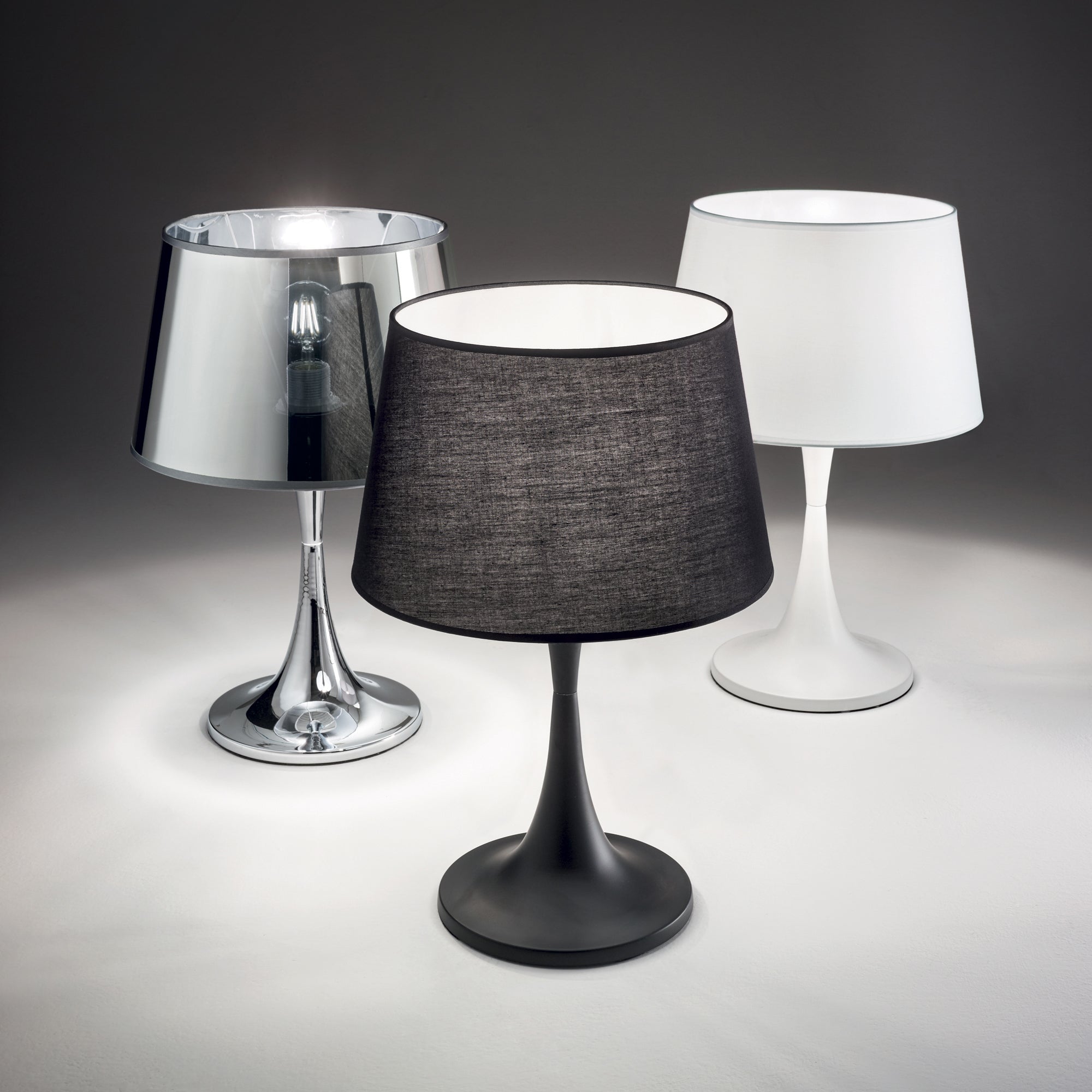 LED Table Lamp, Premium, IdealLux Italia, LONDON TL1 SMALL CHROME