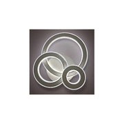 Lustra LED 52W cu 3 inele decorative, 3 temperaturi de culoare 3000K-6500K, montaj plafonier, 2600 lm
