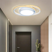 Plafoniera LED 46W 2500lm design circular modern, 3 temperaturi culoare, montaj tavan hol