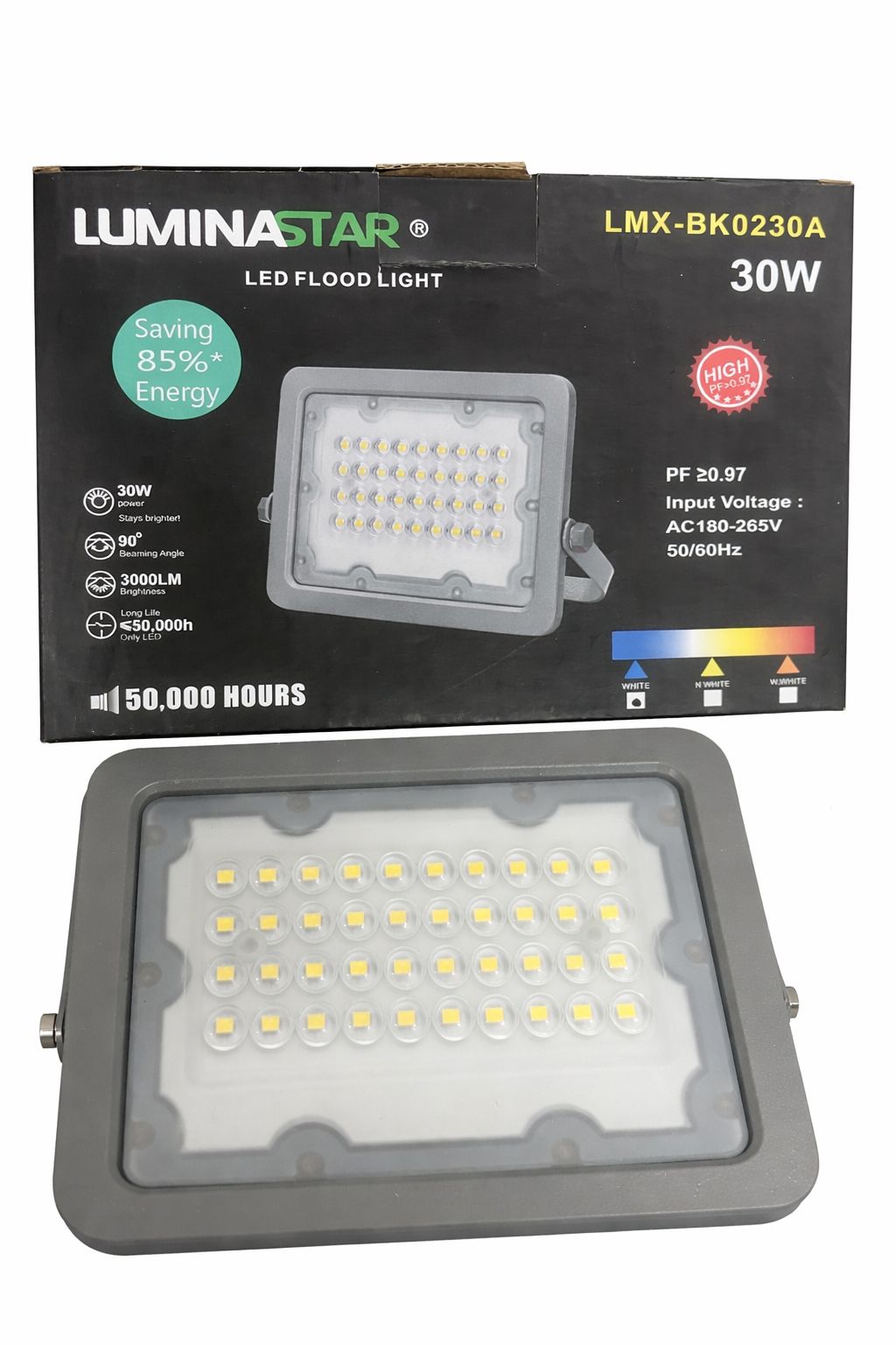 LED floodlight for outdoor/indoor lighting Power: 30W