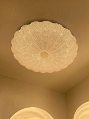 Plafoniera LED rotunda 72W tip petala, abajur acril sclipitor, montaj tavan, 3 temperaturi culoare