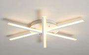 Plafoniera LED 78W cu brate in cruce din acril, lumina reglabila 3000K-6500K, montaj pe tavan, diametru 82 cm
