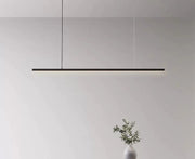 Lustra LED bar minimalist negru mat 36W, lungime 100cm, lumina reglabila calda/neutra/rece, control WiFi 2.4G