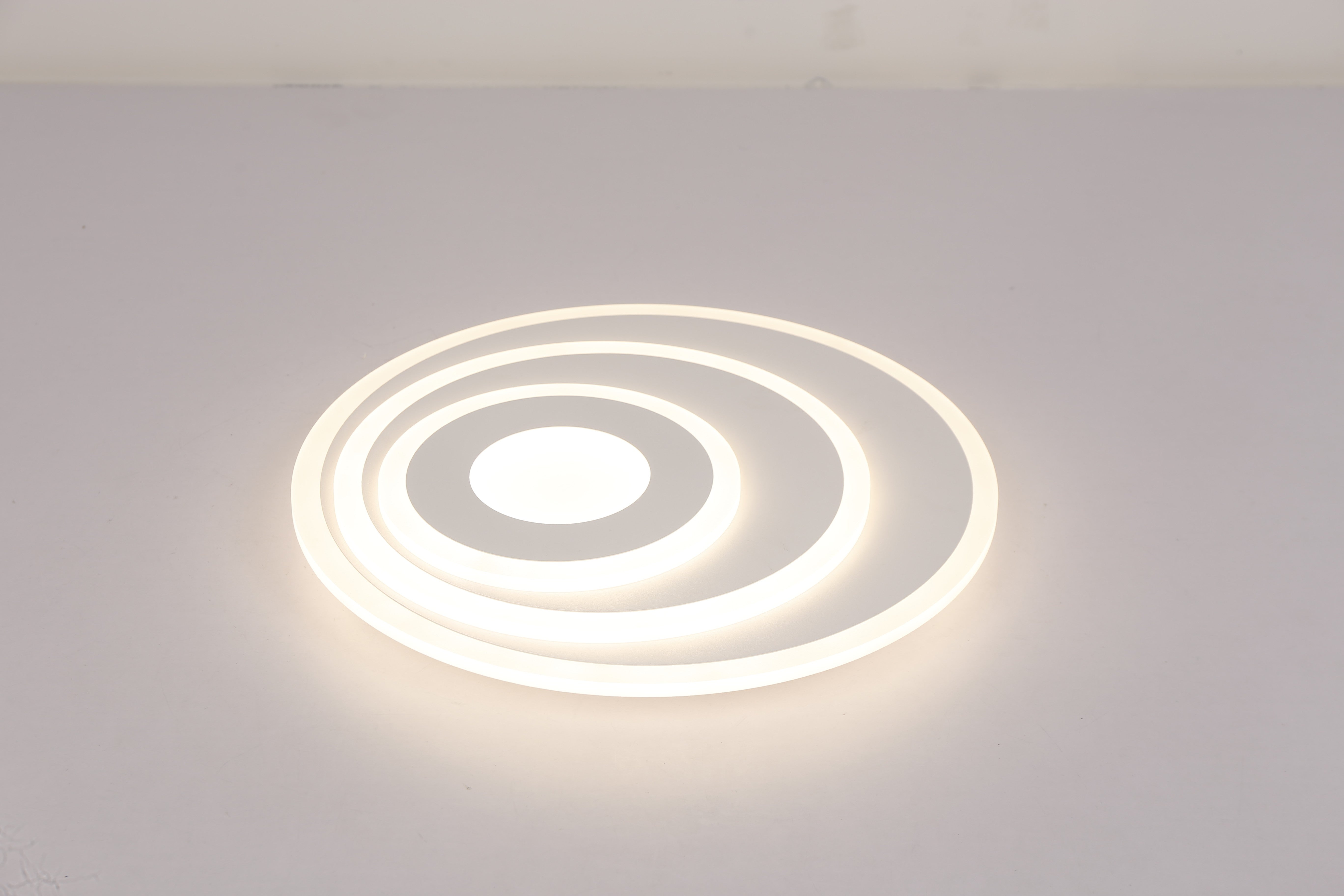 Plafoniera LED rotunda 56W montata pe tavan, lumina alba neutra uniforma, difuzor acrilic
