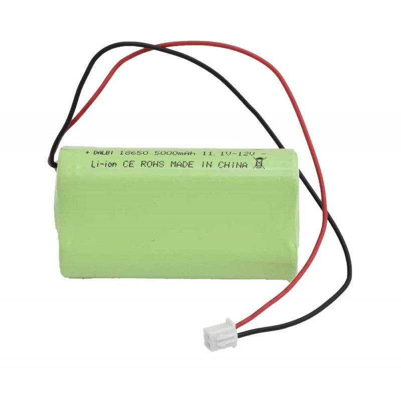 Li-ion Battery Pack with Wires and Plug, Model 3 x 18650, 11.1V-12V, 5000mAh