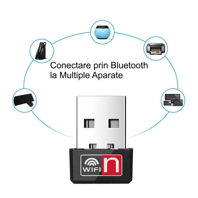 Wireless Internet Receiver, Wi-Fi 150 Mbps, USB Adapter, Bluetooth, 150Mbps