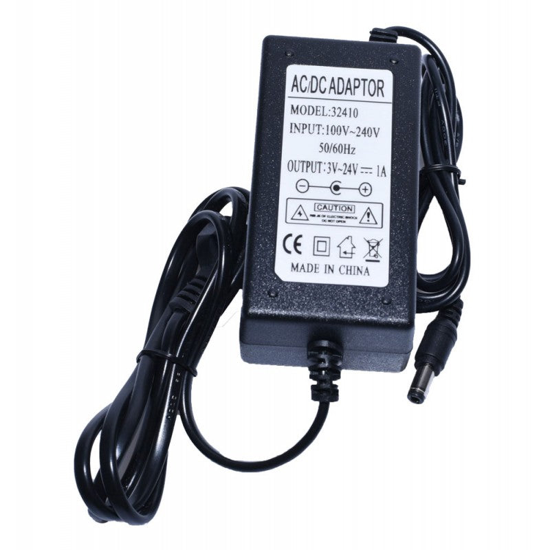 Adjustable Power Supply, 3V, 24V DC, 1A