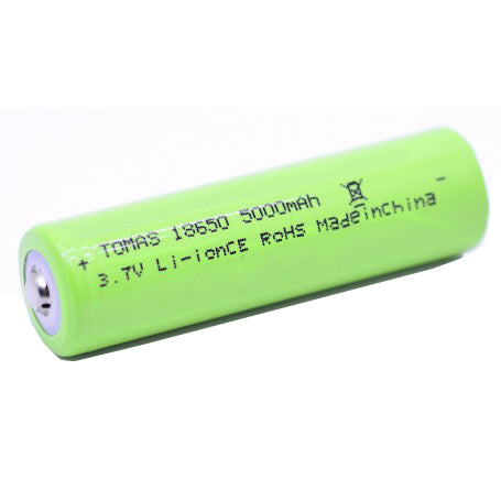 Li-Ion Battery, Type 18650, 3.7V, 5000mAh