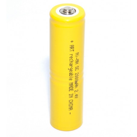 Rechargeable battery 2xR14, Ni-MH type, 2.4V, 2000mAh