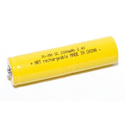Rechargeable battery 2xR14, Ni-MH type, 2.4V, 2000mAh