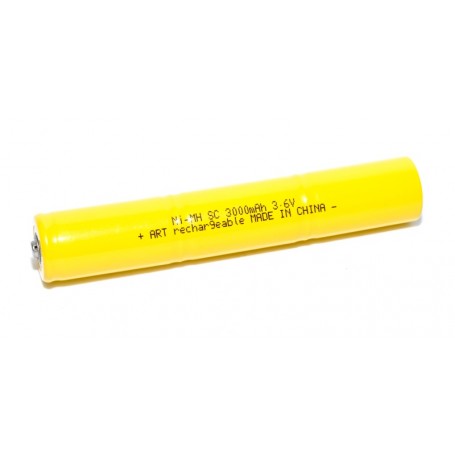 Rechargeable battery 3 x R14 Ni-MH, 3000mAh-3.6V