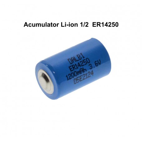 Li-ion Battery, Type 14250, 3.6V 1200mAh