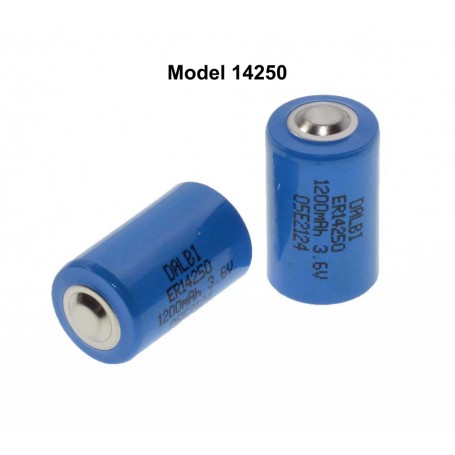 Li-ion Battery, Type 14250, 3.6V 1200mAh