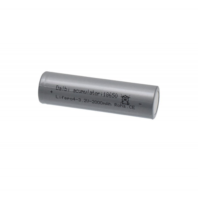 LifePo4 Battery, Type 18650, 3.2V, 2000mAh