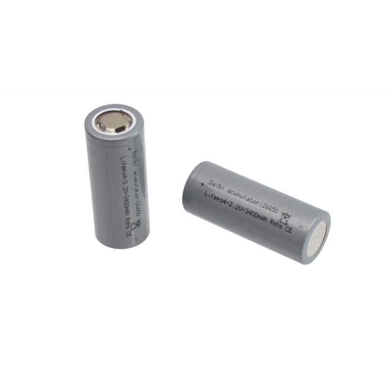 LifePo4 Battery, Type 26650, 3.2V, 3400mAh