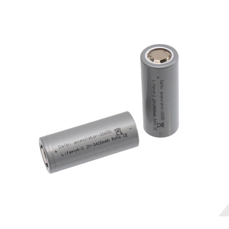 LifePo4 Battery, Type 26650, 3.2V, 3400mAh