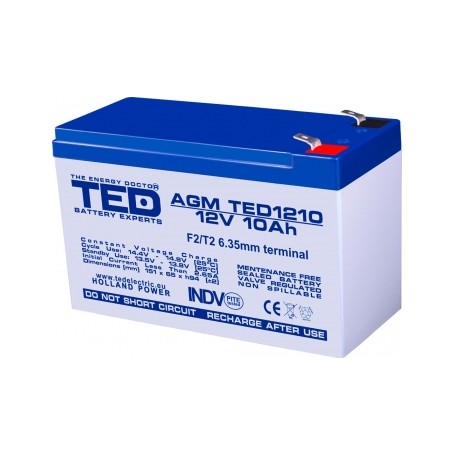12V-10A Lead-Acid Battery TED
