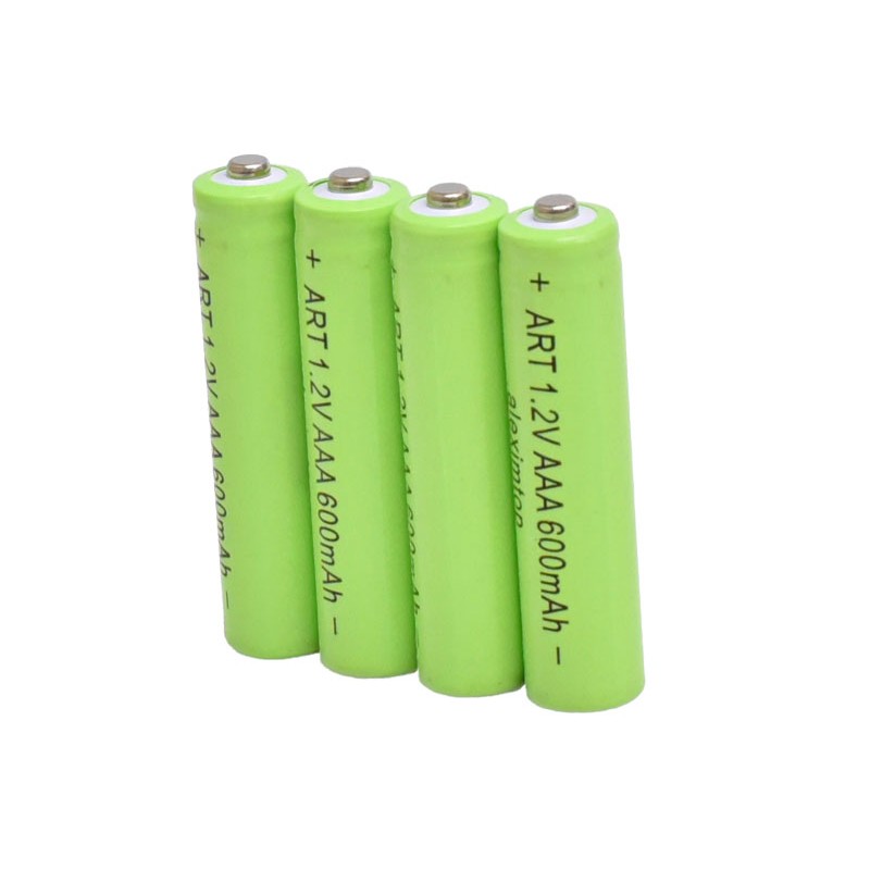Set of 4 AAA R3 Rechargeable Batteries, 600mAh 1.2V Ni-MH