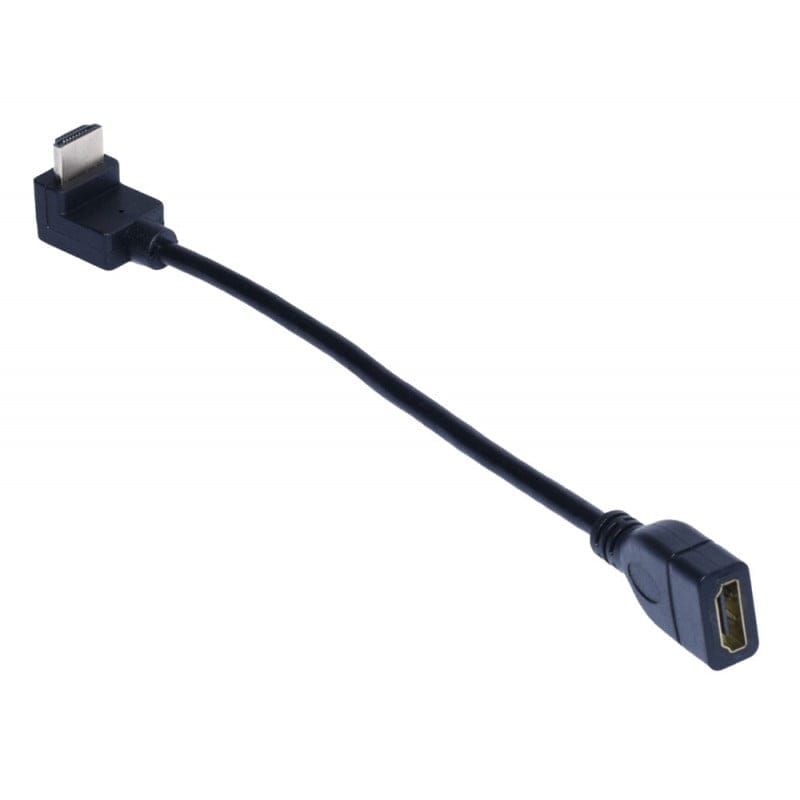 HDMI Male to 90˚ Female Adapter 15cm