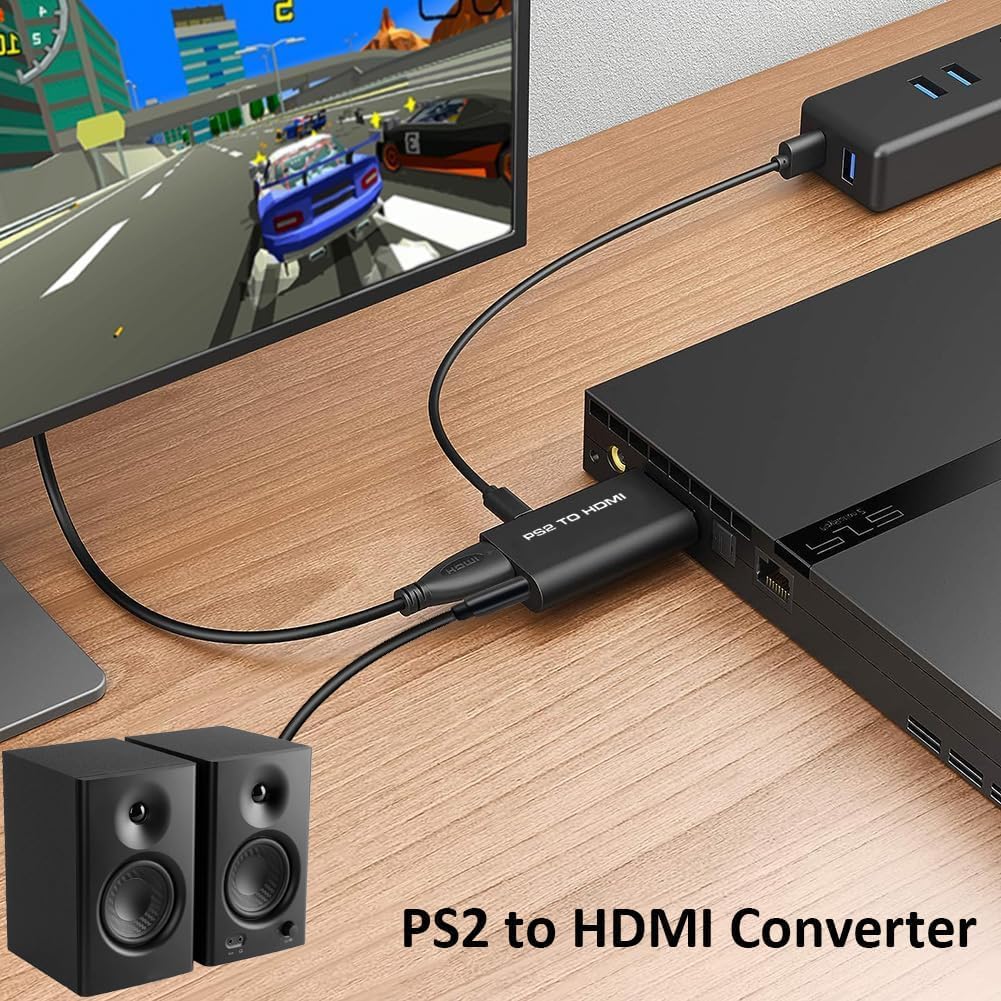 PS2 to HDMI Converter with Audio - ElectroAZ