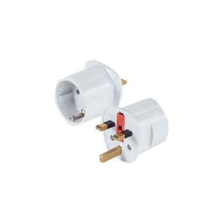 UK 3-Pin Schuko Plug Adapter EL-0103
