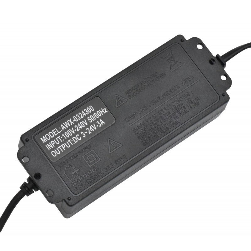 Adjustable Power Supply, 3V, 24V DC, 3A