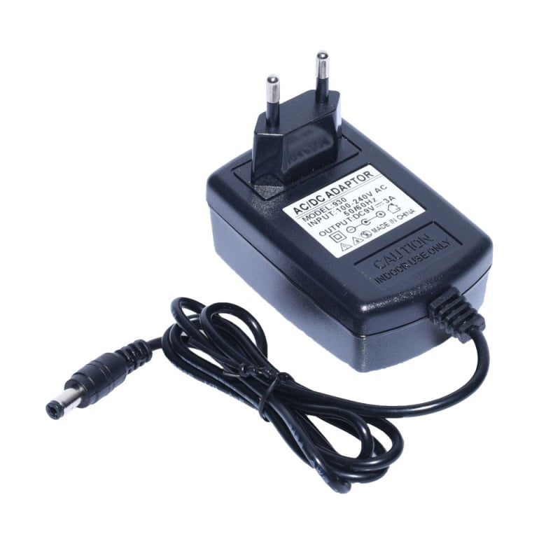 Regulated Power Supply 220V, DC Plug 2.1mm, 9V, Output Current 3A