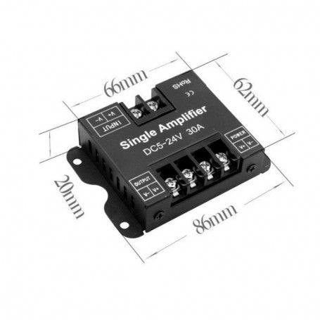 5V-24V Monochrome LED Strip Amplifier