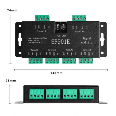 SP901E Digital LED Pixel Amplifier