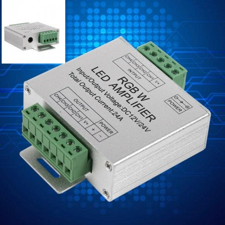 RGBW LED Strip Voltage Amplifier 12-24V