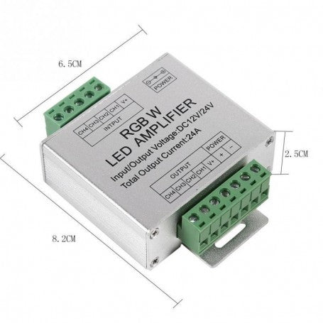 RGBW LED Strip Voltage Amplifier 12-24V