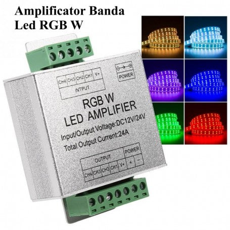RGBW LED Strip Voltage Amplifier 12-24V