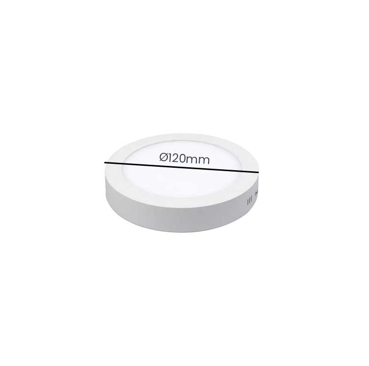Round LED Surface-Mounted Light, Driver IC included, Power 6W, ElectroAZ
