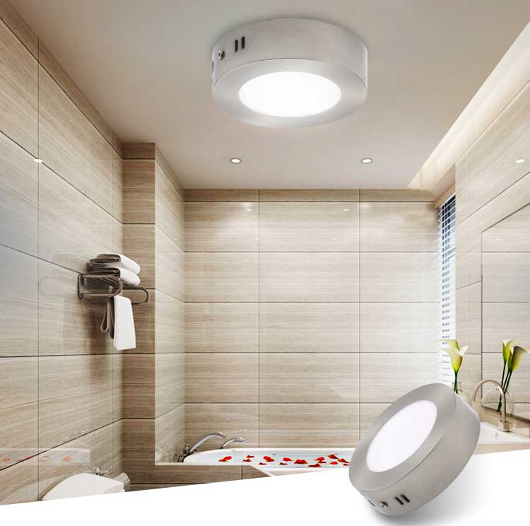 Round LED Surface-Mounted Light, Driver IC included, Power 24W, ElectroAZ