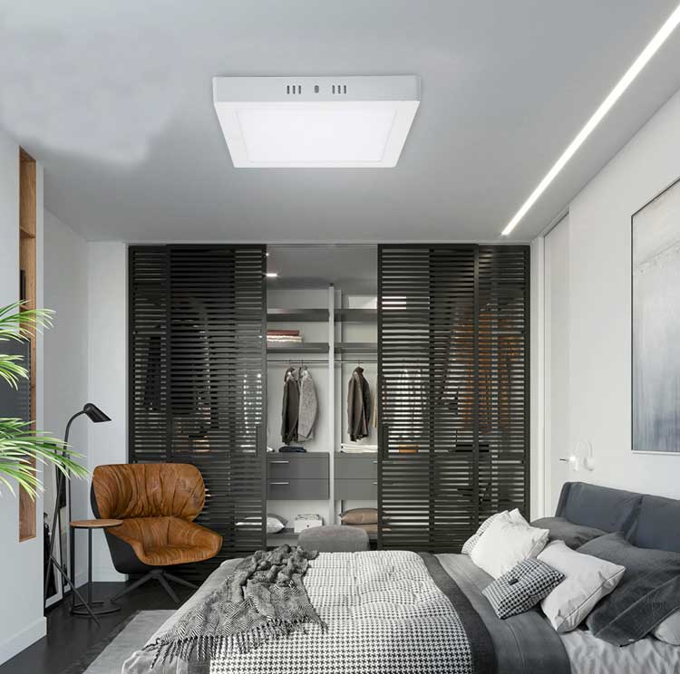 Square LED Surface Mounted Light, Driver IC included, 6W, ElectroAZ