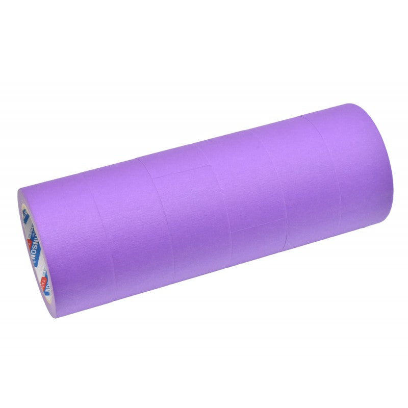 Set of 6 x Masking Tape Rolls, 48mm Width, 30m Length per roll, Purple