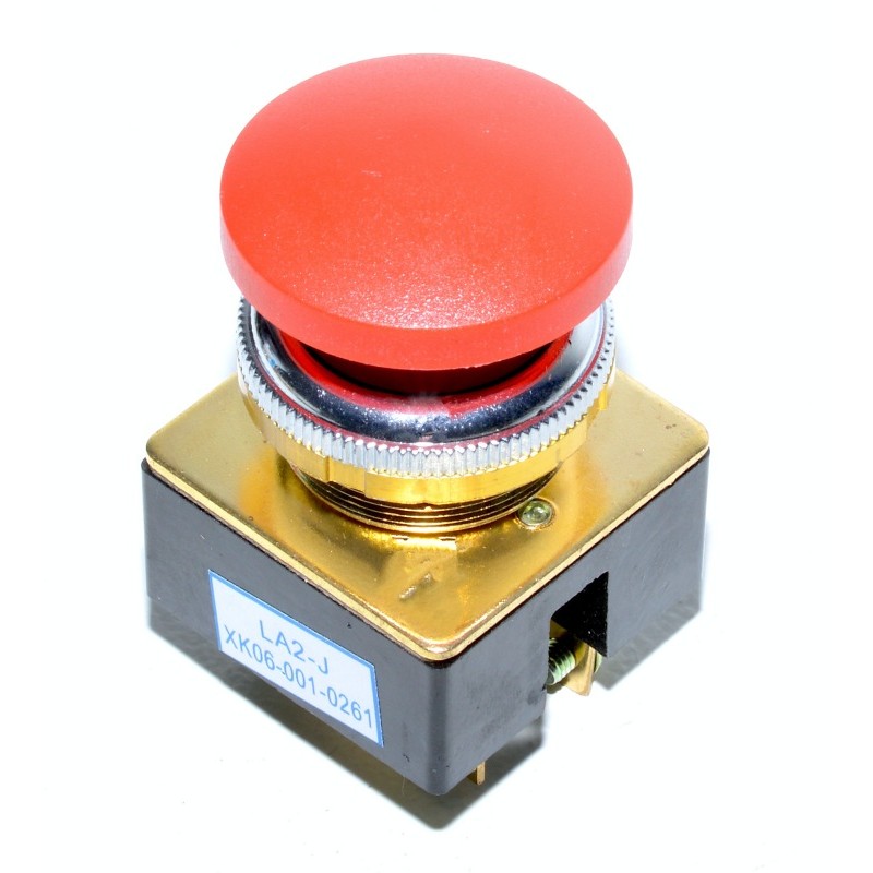 Push Button Engine 5A Non-Latching Red