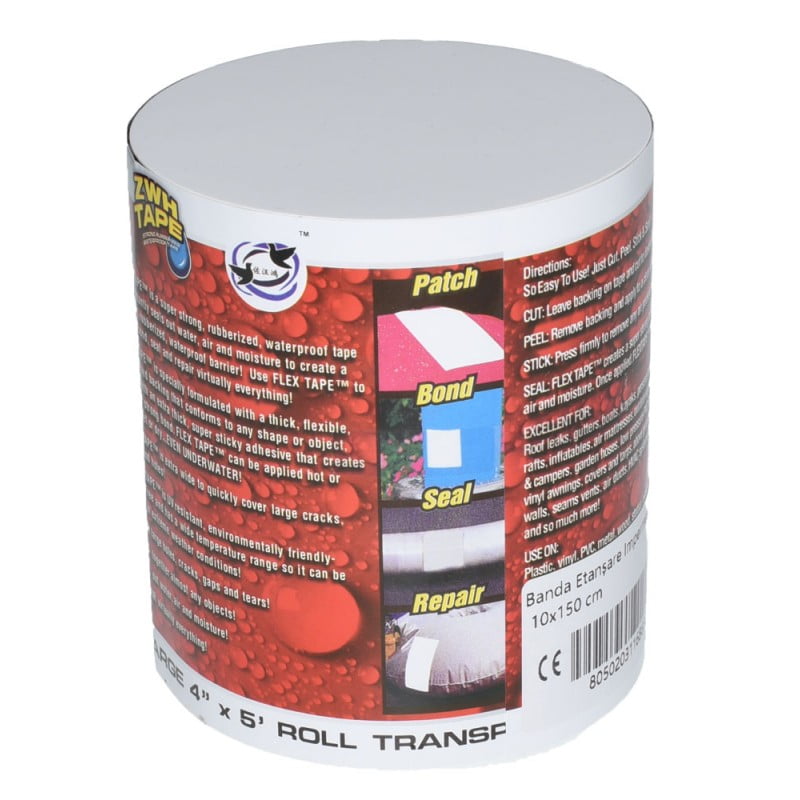 Broadband, Super Adhesive, Width 10cm, Length 150cm, White