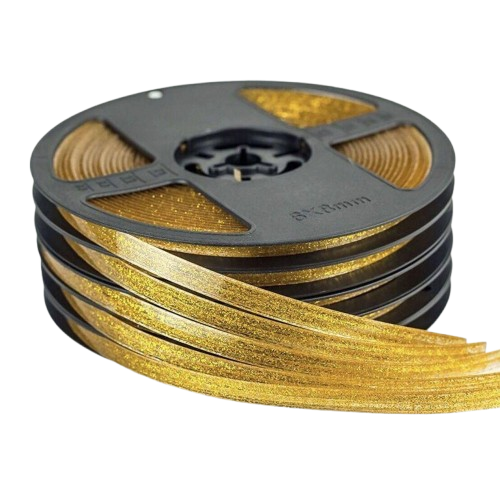 Sanitary Silicone Sealing Strip, 8mm Width, 6m Length, Gold