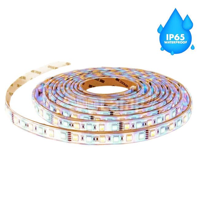 LED Strip 12V, Outdoor IP65, 60 LED/m SMD5050, Warm White, 5-meter Roll, ElectroAZ