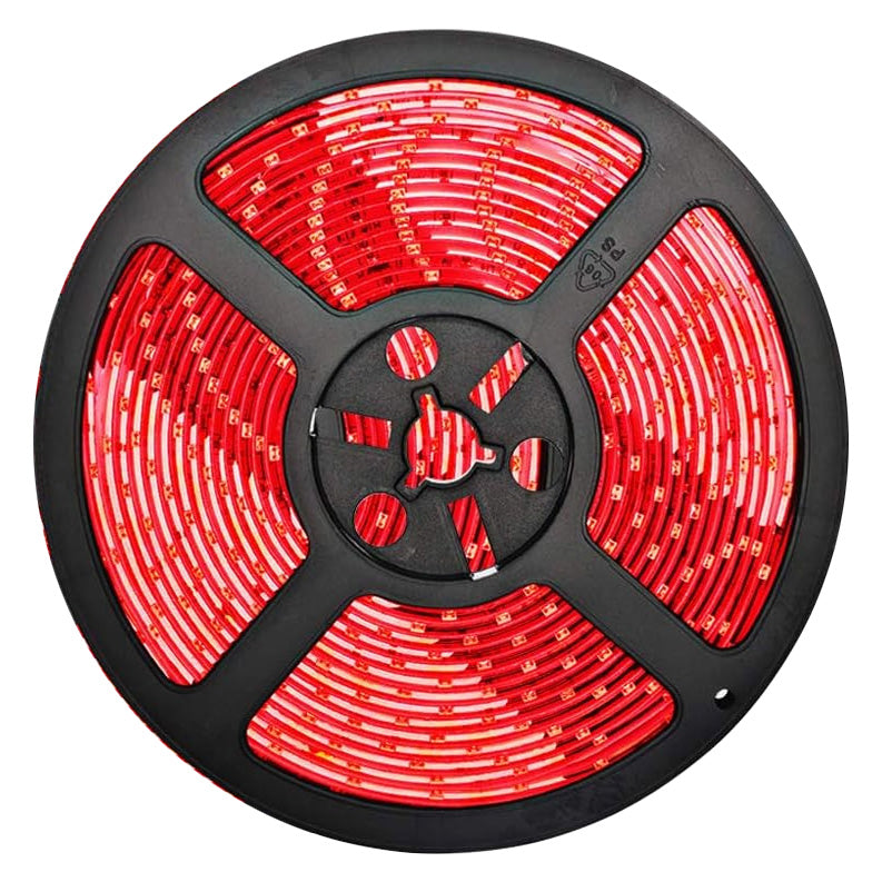 12V LED Strip, Red Light, 120 LED/m, IP20, 5 Meter Roll, ClassLights