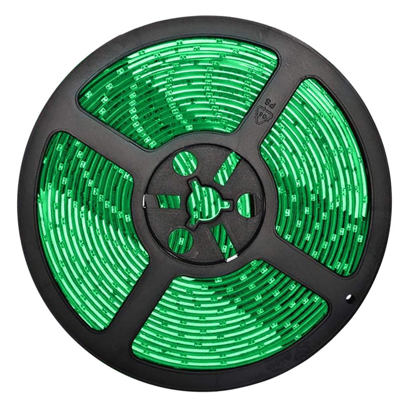 12V LED Strip, Green Light, 120 LED/m, IP20, 5 Meter Roll, ClassLights