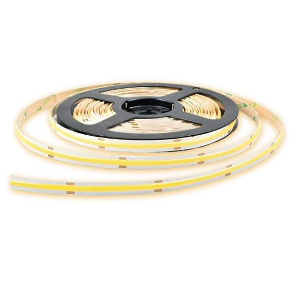 LED COB Strip, 528LED/m, Warm White Light, Indoor IP20, 5-meter Roll, ElectroAZ