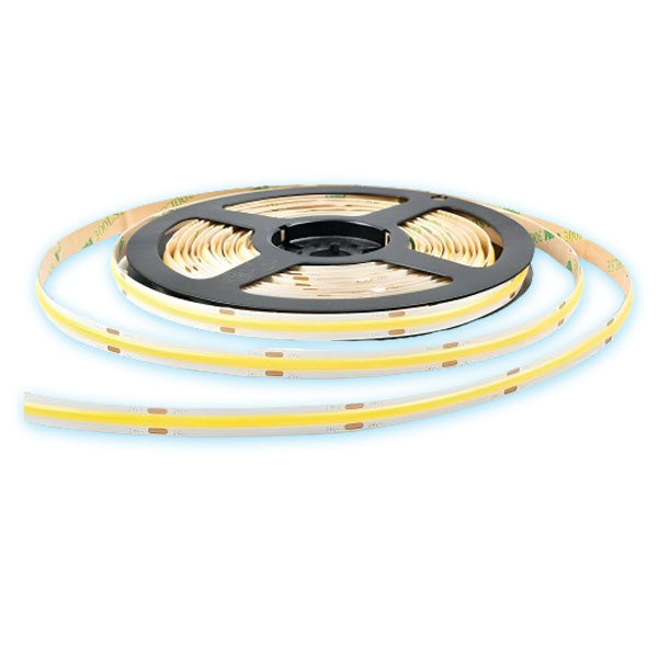 COB LED Strip 528LED/m, Cool White Light, Indoor IP20 - 5 Meter Roll, ElectroAZ