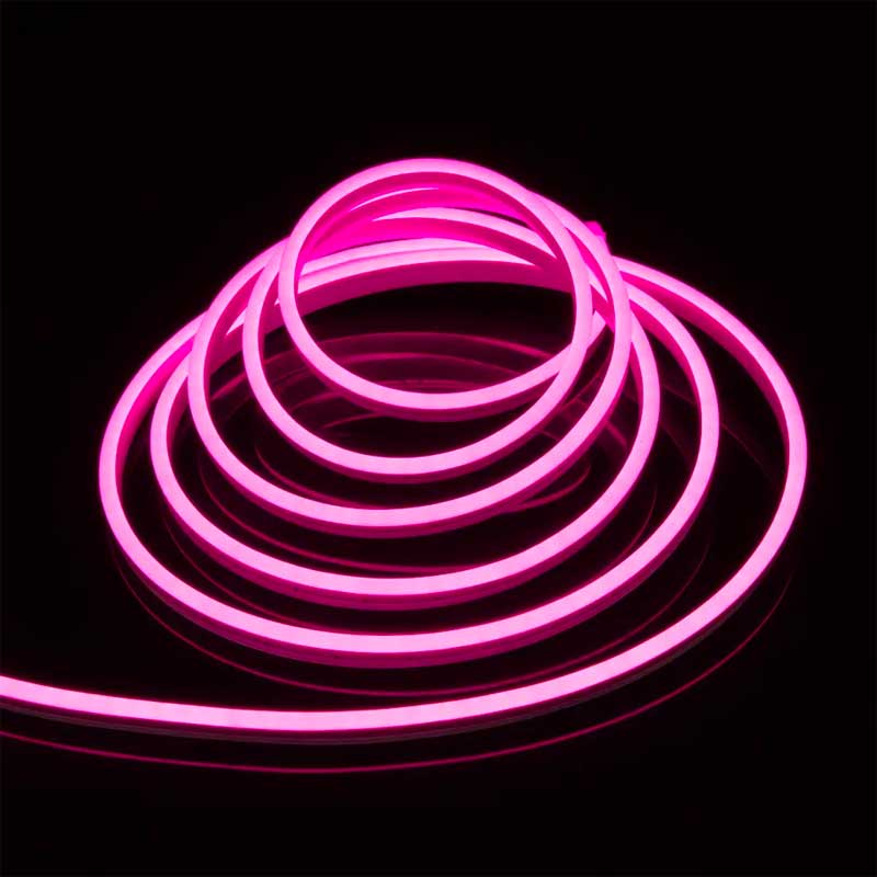 LED Neon Flex Strip, Complete Set, 5m Length, Pink Light, IP65, ElectroAZ
