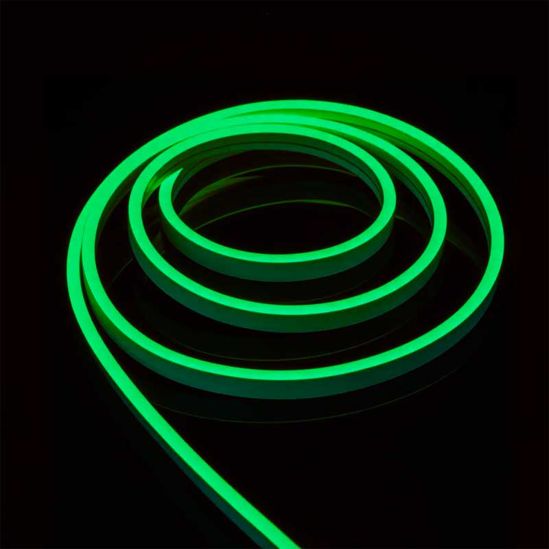 LED Neon Flex Strip, Complete Set, 5m Length, Green Light, IP65, ElectroAZ