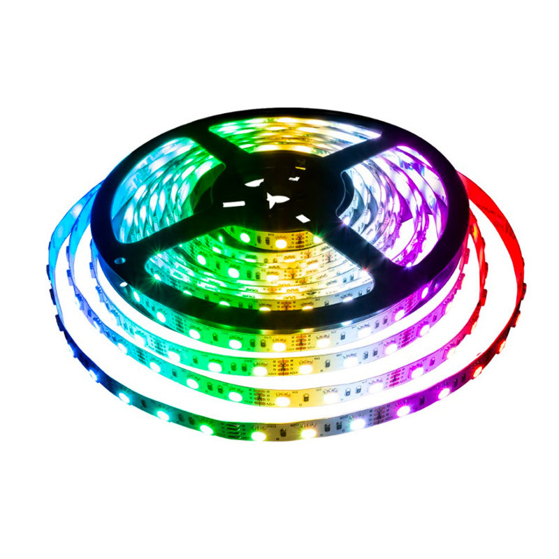 RGB LED Strip 12V, Multicolor, Indoor, 60 LEDs, SMD2835 LED Chip, 5-meter Roll, ElectroAZ